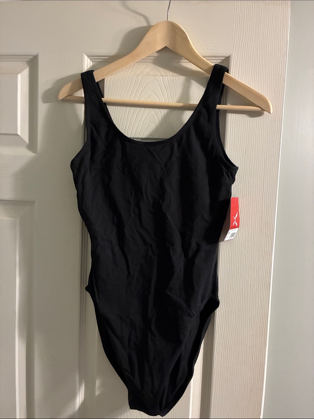 NWT Capezio The Dancemaker Women's Black Tank Leotard/bodysuit